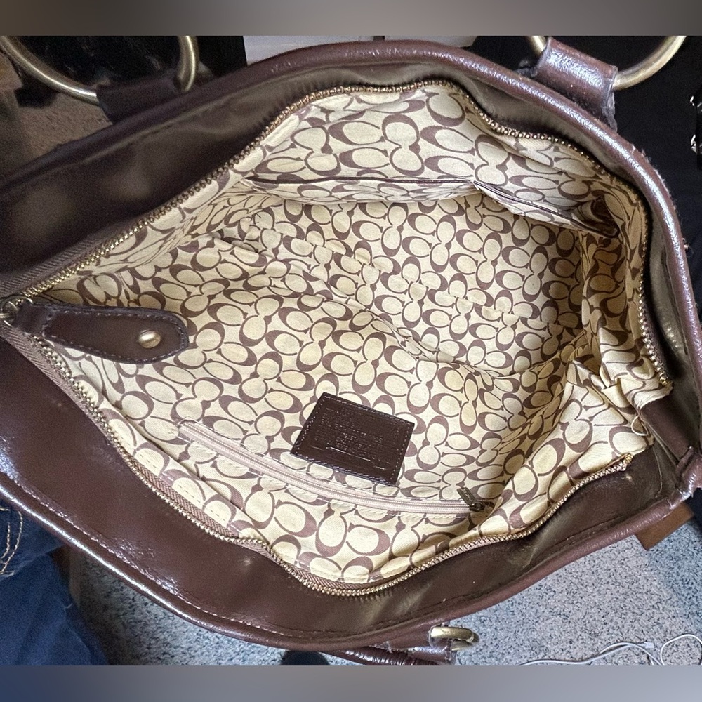 Coach Madison Julianne Op Art Signature Satchel (model #12963) - Picture 7 of 9